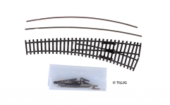 TILLIG 83417 - TT Innenbogenweiche IBW rechts, Bausatz brüniert